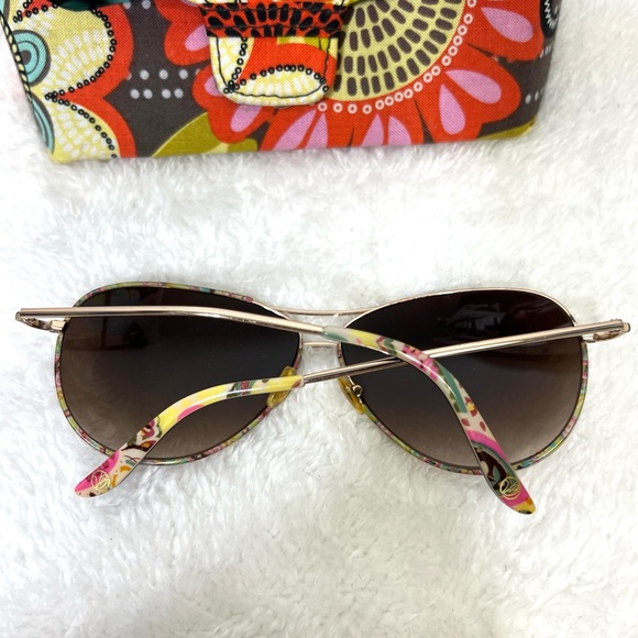 Vera Bradley Barbara Tutti Frutti Floral Aviator Sunglasses and Case Women’s main image 11